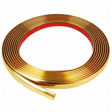 Goldfarbener Selbstklebestreifen 9, 12 und 14 mm Goldfarbener Selbstklebestreifen 9, 12 und 14 mm