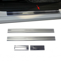 Innenschwellerabdeckungen aus Edelstahl poliert Omtec Nissan Qashqai 2007+