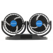 MITCHELL DUO 2x130mm 12V Armaturenbrettlüfter mit Thermometer