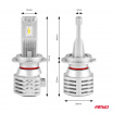 LED-Hauptscheinwerferlampen H7/H18 X1 Series AMiO