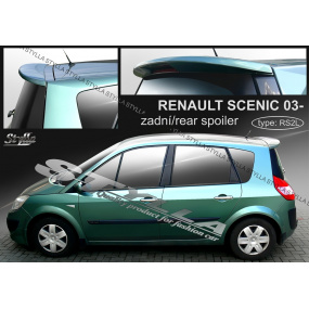 Heckspoiler für RENAULT SCENIC II, GRAND SCENIC II (03+). obere Tür