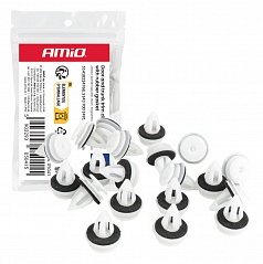 Satz Polsterklammern für Türen und Kofferraum mit Gummidichtung 20 mm, 20 Stk.