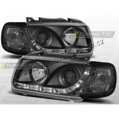 VW POLO 6N 1994–99 FRONT CLEAR LIGHTS DAYLIGHT LED BLACKVehicle Parts & Accessories, Car Parts, External Lights & Indicators!