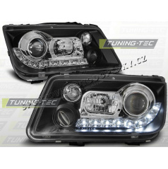 VW BORA 1998-05 FRONT CLEAR LIGHTS DAYLIGHT LED SCHWARZ