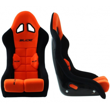 Sporthartschale SLIDE GT schwarz/orange (FIA-Homologation)