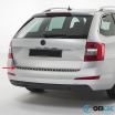 Heckstoßstangenabdeckung aus Edelstahl in Carbonimitat Omtec Škoda Octavia III 2013-19 Kombi
