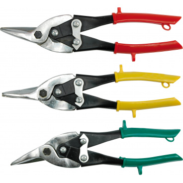 Blechscheren-Set 250 mm CrNi 3-tlg