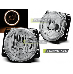 VW GOLF II 2 08.1983-08.1991 ANGEL EYES CHROM-VORNE, KLARES LICHTER AUSSEN