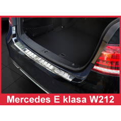 Edelstahlabdeckung zum Schutz der Schwelle der hinteren Stoßstange Mercedes E W212 2013-16