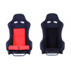 Sporthartschale A1 RACING GTR schwarz/roter Velours
