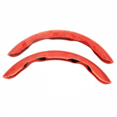 Lenkrad-Seitenverkleidung 36-38 cm rot Alcantara