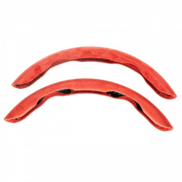 Lenkrad-Seitenverkleidung 36-38 cm rot Alcantara