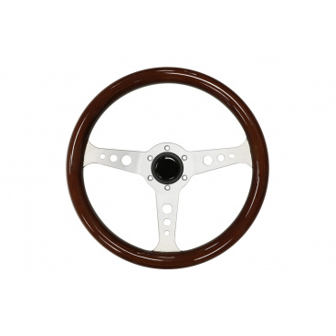 Lenkrad 350mm Holz Silber