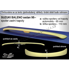 Heckspoiler für Suzuki Baleno Limousine (95+). Hauben SUB1L