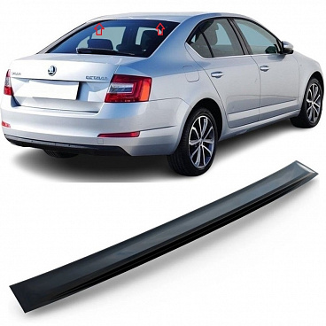 Dachverlängerung – Dachspoiler für Škoda Octavia III 2013–19 Liftback, Schwarz glänzend