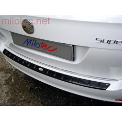 Fünfte Türschwelle mit Vorsprüngen, ABS-Schwarzmetallic, Škoda Superb II. Kombi 01/2010 –