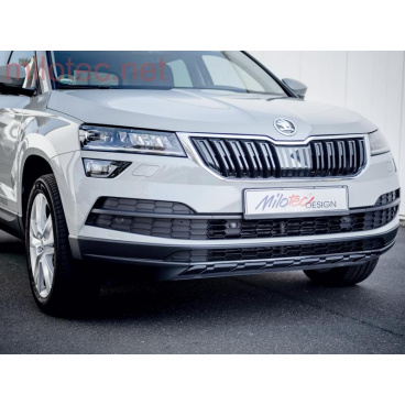 Schutzleiste der vorderen Stoßstange – glänzend schwarzer „Klavierlack“ – Škoda Karoq Schutzleiste der vorderen Stoßstange – glänzend schwarzer „Klavierlack“ – Škoda Karoq