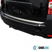 Schwarze Heckstoßstangenabdeckung aus Edelstahl Omtec Dacia Duster 2010-18