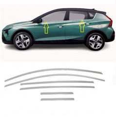 Hyundai Bayon Fensterverkleidung Edelstahl