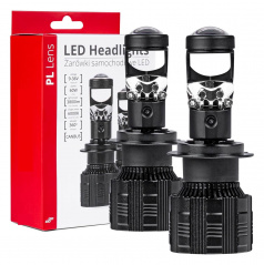 Satz LED-Lampen H7 mit eingebauter Linse und aktiver Kühlung 2-tlg