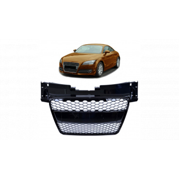 Grill Audi TT 8J RS-Stil Glänzend Schwarz 06-14 Grill Audi TT 8J RS-Stil Glänzend Schwarz 06-14