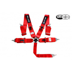 Sportgurte Slide Quick 5p 3" Rot Homologation SFI
