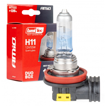 Halogenlampen H11 12V 55W LumiTec NEXT GENERATION +135% DUO AMIO-04408 Halogenlampen H11 12V 55W LumiTec NEXT GENERATION +135% DUO AMIO-04408