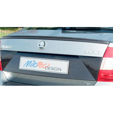 Škoda Rapid Limousine – Milotec-Spoiler – hinten, ABS schwarz metallic