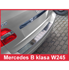 Edelstahlabdeckung zum Schutz der Schwelle der hinteren Stoßstange Mercedes BW 245 2005-08