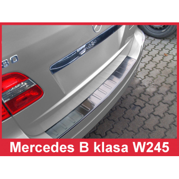 Edelstahlabdeckung zum Schutz der Schwelle der hinteren Stoßstange Mercedes BW 245 2005-08