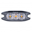 Warnleuchte orange 3x3W LED R65 R10 12/24V IP67