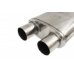 Mittlerer hinterer Schalldämpfer 63,5mm TurboWorks LT 304SS 355mm