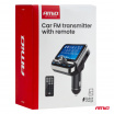 FM-Autotransmitter mit Fernbedienung 2×USB-A 12V 24V
