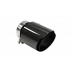 Endrohr 114mm Eingang 70mm Carbon Gloss