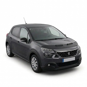 Verkleidung der Vorderseite der Motorhaube schwarz Peugeot 3008 2016-24
