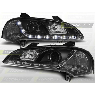 OPEL TIGRA 1994–00 FRONT-KLARLICHT-TAGESLICHT-LED-SCHWARZ OPEL TIGRA 1994–00 FRONT-KLARLICHT-TAGESLICHT-LED-SCHWARZ