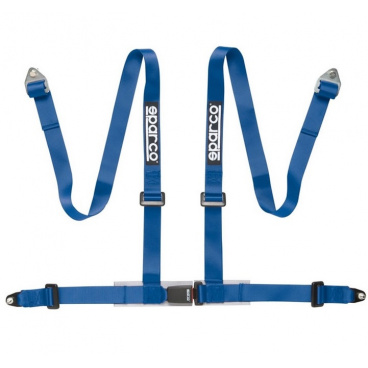 4 - Punkt. Sicherheitsgurt Sparco blau - E-Homologation