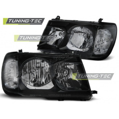 TOYOTA LAND CRUISER FJ100 1998-2004 FRONT CLEAR LIGHTS BLACK