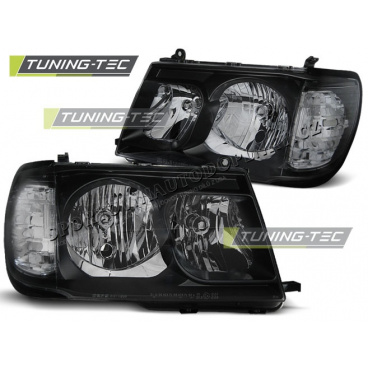 TOYOTA LAND CRUISER FJ100 1998-2004 FRONT CLEAR LIGHTS BLACK TOYOTA LAND CRUISER FJ100 1998-2004 FRONT CLEAR LIGHTS BLACK
