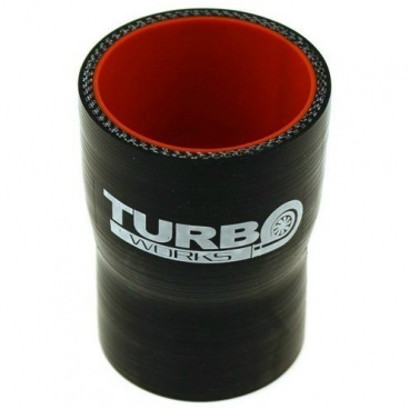 TurboWorks Silikon-Durchmesserreduzierer schwarz TurboWorks Silikon-Durchmesserreduzierer schwarz