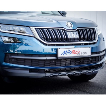 Schutzleiste der vorderen Stoßstange – glänzend schwarzer „Klavierlack“ – Škoda Kodiaq