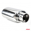 Sportliches Edelstahl-Auspuffrohr oval 120x68 mm