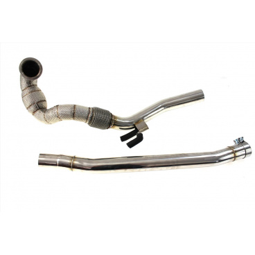 Downpipe Decat - Ersatzkatalysator aus Edelstahl AUDI S3 VW GOLF VII R 2.0T + Wärmeschirm Downpipe Decat - Ersatzkatalysator aus Edelstahl AUDI S3 VW GOLF VII R 2.0T + Wärmeschirm