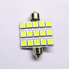 15 große LED-Leuchtmittel Sulfitweiß 42 mm II - 1 Stk