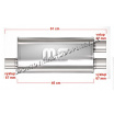 Sportauspuff Magnaflow Performance Duplex 67 mm Ein- und Auslass
