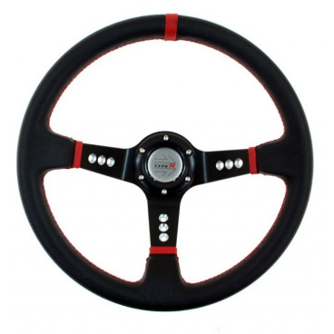 Sportlenkrad WRC schwarz/rot 350 mm Sportlenkrad WRC schwarz/rot 350 mm