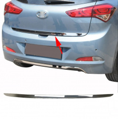 Edelstahlabdeckung für die Unterkante des Kofferraums Hyundai i20 2015-18