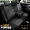 OTOM THRONE 102 SMOKED 3-ZIP Autositzbezug-Set