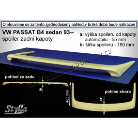 VOLKSWAGEN PASSAT B4 LIMOUSINE (93-96) Heckspoiler. Hauben (EU-Homologation)