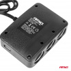 Zigarettenanzünder-Verteiler mit Ladegerät 2x USB-A EIN/AUS LED 12V 24V 100W 70cm AMIO-04363
